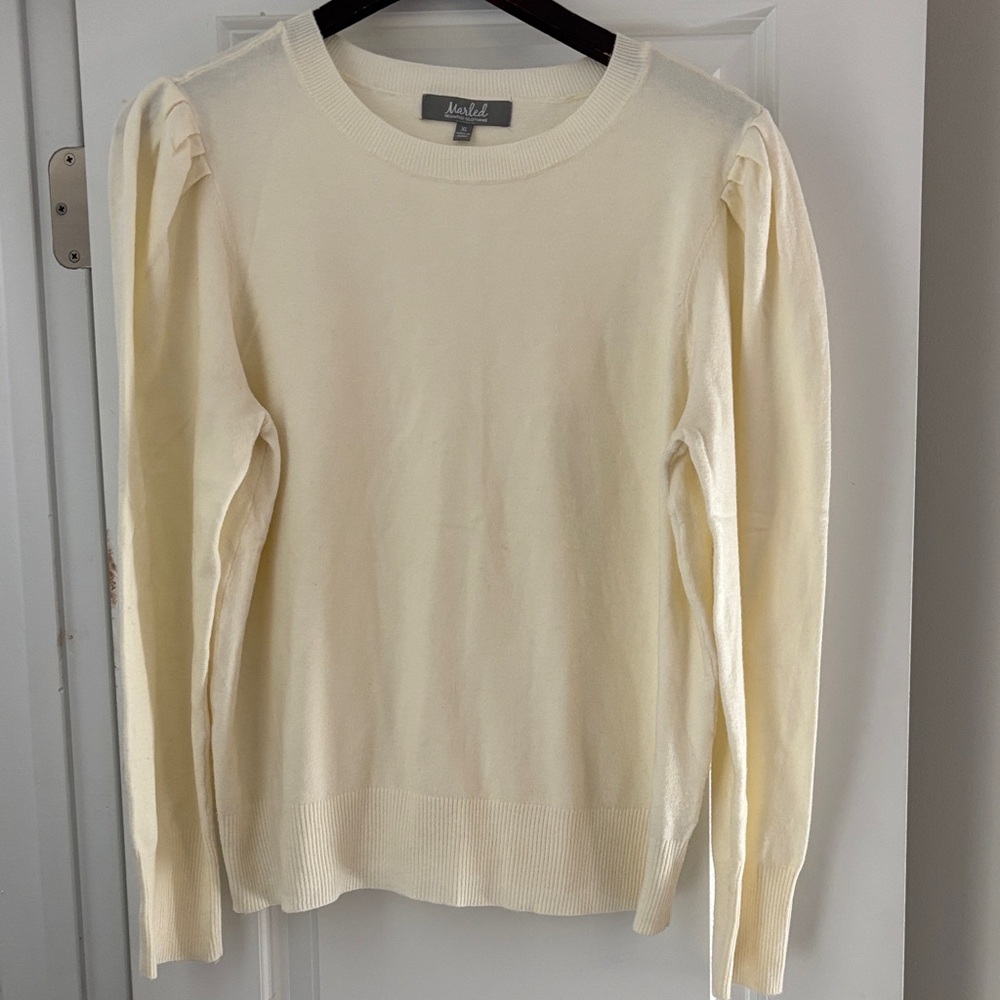 Cream Long Sleeve Sweater